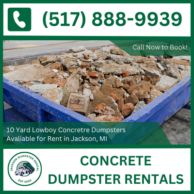 Jackson Concrete Dumpster Rental